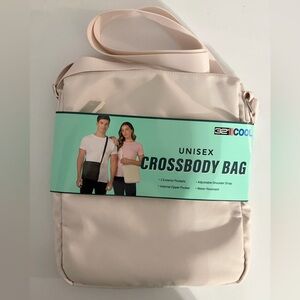 NWT 32 Degrees COOL Unisex Crossbody Bag Light Beige Water Resistant